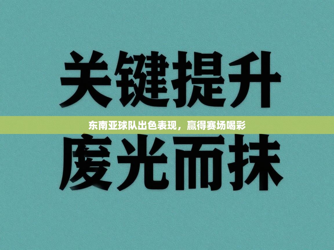 东南亚球队出色表现，赢得赛场喝彩  第1张